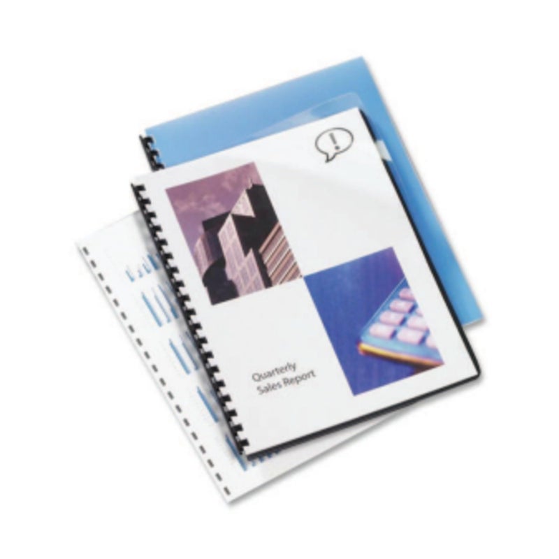 GBC Clear View Presentation Covers, Pre-Punched for CombBind, 19 Hole, Round Corners, 100 Pack (2020024) - Image 1